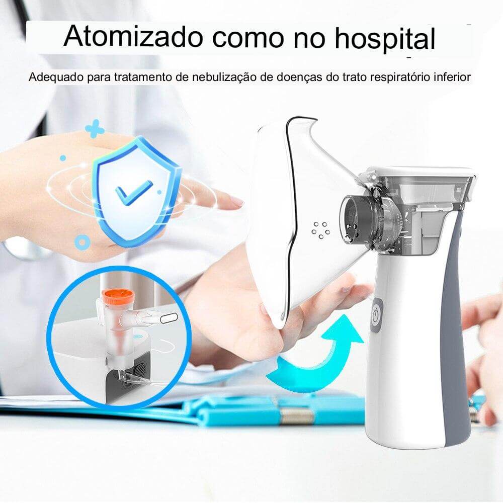 NEBULIZE Pro® - Mini Nebolizador Portátil - DESCONTO DE 5% NO PIX